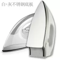 干烫老式电熨斗手工电熨斗不加水家用干式熨斗烫钻黄金蛋烫画烫斗 白+灰不锈钢底板