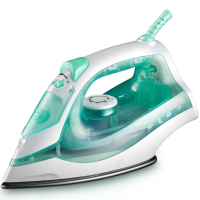 手持电熨斗家用蒸汽熨斗迷你挂烫机小型黄金蛋电烫斗便携式熨烫机 果绿色特氟龙底板