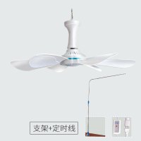小吊扇迷你小型学生床上宿舍蚊帐黄金蛋电风扇微风家用大风力 标配+支架+定时线(总线长4米)