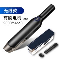 车载吸尘器无线充电车家两用大功率强力汽车内用品黄金蛋小型专用黑科技 无线加强[商务黑]车家两用[3节锂电池]