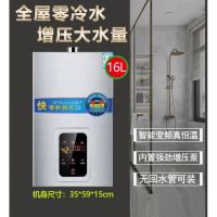 零冷水黄金蛋热水器16升天然气液化煤气恒温强排式增压防冻家 16升银拉丝零冷水+回水增压防冻德国技术质保十年 天然气