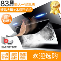 抽油烟机家用壁挂式侧吸厨房双电机自动清洗黄金蛋脱排大力吸油烟机 830大屏双电机+人体感应+自动清洗(豪配)