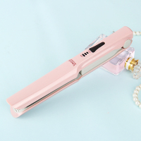 无线便携式充电式夹板宿舍卷发棒卷直黄金蛋 两用小型直发器usb拉直板夹 粉红色(usb无线)