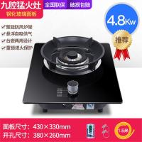 九头定时单灶家用台式液化黄金蛋气天然气单个炉 120mm铝合金大炉头+熄火保护+聚能锅架 液化气