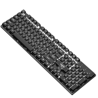 机械手感键盘鼠标套装静音办公打字专用薄膜笔记本usb台式电脑防水游戏吃鸡电竞lol发光外设巧克力外接