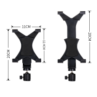 配件手机固定夹多机位手机夹平板夹麦克风支架声卡托盘三脚架