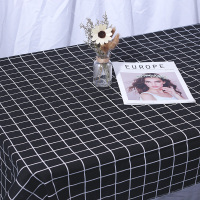 黑格子1.5*1.5米|黑白格子布背景布ins美食拍照背景摄影拍摄道具早餐野餐网红桌布B8