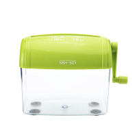 绿色|日本 小型手动碎纸机 迷你保密碎纸机办公家用手动碎纸机私密信息保护便携商用手摇桌面静音粉碎机3.5mmK5