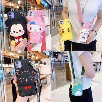 11pro手机壳女8plus可爱ipexs零钱包xr软6s硅胶7斜挎挂绳全包保护套支架创意闺蜜Y3