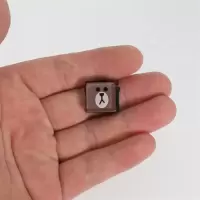 深卡其布色|定制水晶平面热靴盖创意卡通相机防尘盖适用J3
