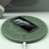 高配魔法阵[抹茶绿]10W无线快充|正版魔法阵无线充电器美少女小樱手机通用ipe12/11pro 无线充战士网红联名Y3