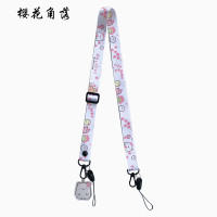 樱花角落长背带挂绳+吊坠|手机背带绳带挂件挂饰手机壳带挂绳可斜挎单肩挂脖便携式包包长斜跨挂绳挂带可背卡扣可爱软妹女C3