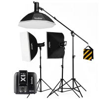 摄影灯skii400w二代影室闪光灯套装柔光箱摄影棚服装人像器材拍照灯拍摄补光打光灯