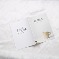 英文杂志杯子款[24页]|摄影英文杂食拍摄背景布ins风装饰摆拍卡片拍照道具摆件饰品Y7