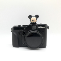 深灰色米奇热靴盖|迪士尼卡通镜头盖防丢绳 微单反相机镜头盖配件 创意防丢盖绳