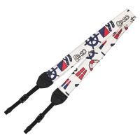 海军风|拍立得相机带可爱卡通数码微单相机肩带单反相机背带挂脖斜跨通用 佳能尼康索尼富士相机通用挂绳背带肩带