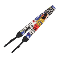 拼色字母|拍立得相机带可爱卡通数码微单相机肩带单反相机背带挂脖斜跨通用 佳能尼康索尼富士相机通用挂绳背带肩带