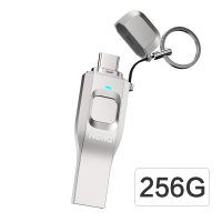 256G|newq d2指纹加密u盘128g手机电脑两用type-c双接口256gT6