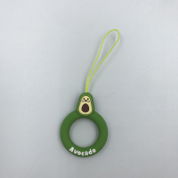 牛油果|手机挂绳指环扣挂饰挂件可爱手机扣指环绳短款手机壳指环扣手机绳硅胶指环手机圈小指环u盘硅胶圈吊绳短N7