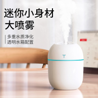 usb加湿器迷你静音家用卧室宿舍空调房学生香薰精油小型办公室桌面便携式喷雾车载净化空气清新器脸部网红款