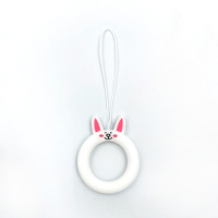 可妮兔|手机挂绳指环扣挂饰挂件可爱手机扣指环绳短款手机壳指环扣手机绳硅胶指环手机圈小指环u盘硅胶圈吊绳短N7