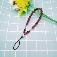 青花瓷手腕绳-紫红色|手机挂绳短款挂手绳手机绳子短手腕链手机链女青花瓷挂饰u盘挂件