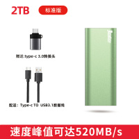 绿色2T[标准版]|移动硬盘固态1tmacbook外置ssd移动硬盘typec手机硬盘高速迷你大容量固态硬盘1t移动