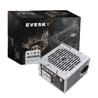 积至460WS-额定270W-峰值460W(不带显卡供电)|积至电脑电源台式500ws电脑主机电源额定300w显卡供电C