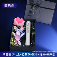 [简约白+豪华礼盒]智能usb充电★100米遥控★超链接版|激光翻页笔充电款ppt遥控器笔教师用多媒体演讲投影仪幻灯片讲