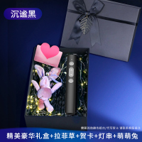 【沉谧黑+豪华礼盒】智能usb充电★100米遥控★超链接版|激光翻页笔充电款ppt遥控器笔教师用多媒体演讲投影仪幻灯片讲