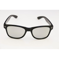 黑色1副装RealDC68|3d眼镜电影院专用时尚情侣款立体imax被动圆偏光三d电视通用realdF8