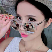 墨镜女潮明星款眼镜2019新款圆形个性太阳镜女士圆脸韩国复古眼睛