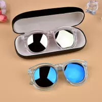 新款儿童眼镜太阳镜男童女童墨镜韩版镂空装饰宝宝眼镜小孩遮阳镜
