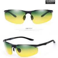 黑色框(日夜两用偏光镜)|黑科技高清偏光夜视镜开车专用夜视眼镜防远光灯日夜两用太阳镜男X6