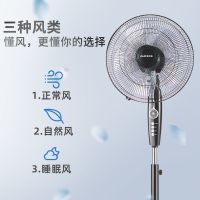电风扇落地扇家用立式轻音大风力台式风扇遥控宿舍摇头电扇E6