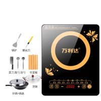 套餐5(汤锅炒锅+菜刀菜板)|电磁炉家用2200W小型触摸学生宿舍爆炒火锅电池炉I6