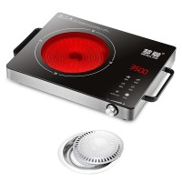 3500W+烤盘|3500W大功率商用三环多功能电陶炉家用远红外光波爆炒电磁炉2600WX5