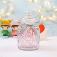 小号[空瓶]收藏送灯 创意幸运星瓶玻璃瓶许愿瓶星星折纸成品装星星的瓶漂流瓶生日礼物