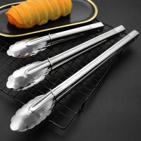[1支装小号]不锈钢食品夹面包夹烧烤夹子牛排夹加厚锯齿夹油刷烘焙用具