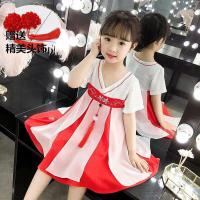 汉服女童夏抖音改良襦裙唐装儿童母女亲子装古装中国风雪纺连衣裙