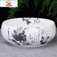 茶洗大号特大笔洗水盂水洗茶碗陶瓷功夫茶具配件茶道零配家用茶盘 茶洗大号-玉瓷和风盛世 敬平