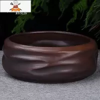 茶洗大号特大笔洗水盂水洗茶碗陶瓷功夫茶具配件茶道零配家用茶盘 茶洗大号-柴烧(波浪纹) 敬平