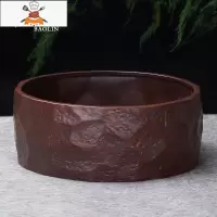 茶洗大号特大笔洗水盂水洗茶碗陶瓷功夫茶具配件茶道零配家用茶盘 茶洗大号-柴烧(石头纹) 敬平