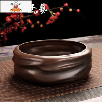 茶洗大号特大家用笔洗青花瓷陶瓷茶具配件洗茶碗茶道零配水盂水洗 [8寸]柴烧螺旋 敬平