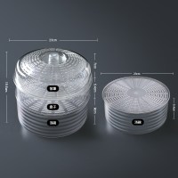 敬平(JING PING)菜罩饭菜食物罩防苍蝇蚊家用防尘餐桌饭罩子剩饭剩菜遮菜盖菜 组合4个装[透气盖*1+盘碟罩*