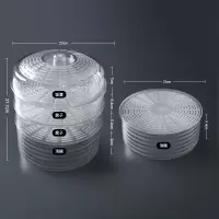 敬平(JING PING)菜罩饭菜食物罩防苍蝇蚊家用防尘餐桌饭罩子剩饭剩菜遮菜盖菜 组合5个装[透气盖*1+盘碟罩*2