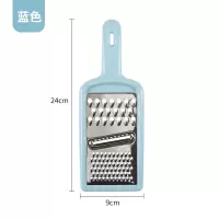 多用刨刀削皮器土豆丝瓜擦丝切条厨房用品切菜刨丝器 敬平 小号蓝色