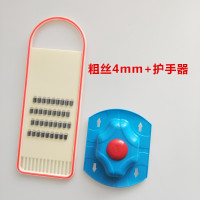 牌刨丝刀切菜器擦丝器方丝擦子擦土豆丝萝卜丝粗中细丝搜子 敬平 粗丝4mm+护手器削皮器/切丝器