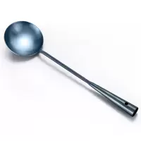 手工锻打锅铲套装传统老式防烫厨具熟铁铲长柄加厚炒勺炒菜铲子 敬平 防烫手工锅勺