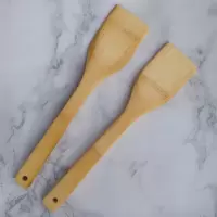 家用无漆无蜡竹煎铲平底锅专用楠竹锅铲炒菜实木铲子套装辅食煎蛋 敬平 竹煎铲送竹煎铲